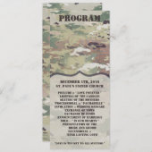 4x9.25 Program Cards Army OCP Camo Uniform Camofla Kaart (Voorkant / Achterkant)