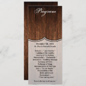 4x9.25 Programma Kaarten Barn Wood Country Rustic (Voorkant / Achterkant)