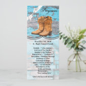 4x9.25 Programma Kaarten Blauw Hout Schuur Deurlaa (Staand voorkant)