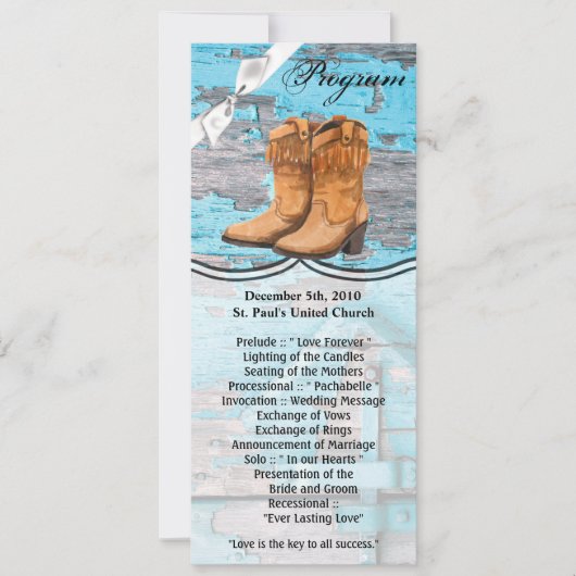 4x9.25 Programma Kaarten Blauw Hout Schuur Deurlaa (Voorkant)