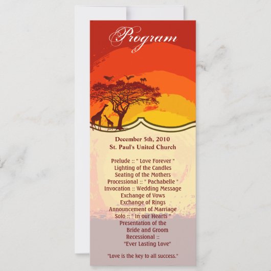 4x9.25 Programma voor kaarten van de Afrikaanse Sa (Voorkant)