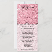 4x9.25 Programmakaarten Roos Gold Glitter Kaart (Voorkant)