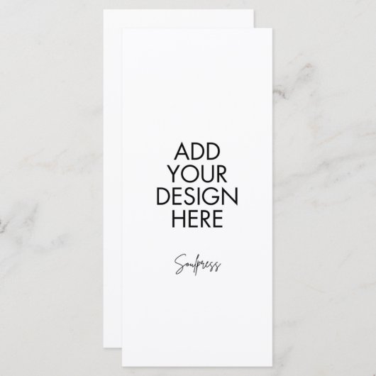 4x9" Custom Menu Kaart (Voorkant / Achterkant)