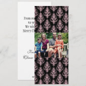 4x9 Familie met de Kaart van de Kerstmis van de Fo (Voorkant / Achterkant)