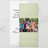 4x9 Familie met de Kaart van de Kerstmis van de Fo (Voorkant / Achterkant)