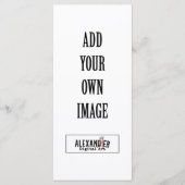 4x9-inch flat-card menu (Voorkant)