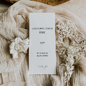 4x9-inch menu of programma afdrukken