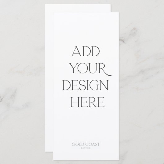 4x9-inch menu of programma afdrukken (Voorkant / Achterkant)