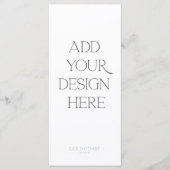 4x9-inch menu of programma afdrukken (Voorkant)