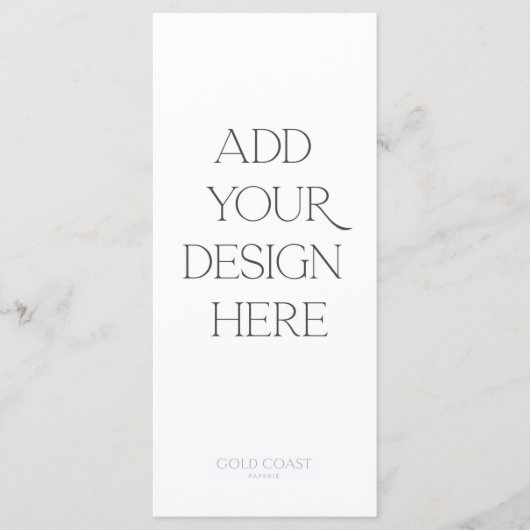 4x9-inch menu of programma afdrukken (Voorkant)