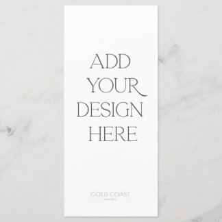 4x9-inch menu of programma afdrukken