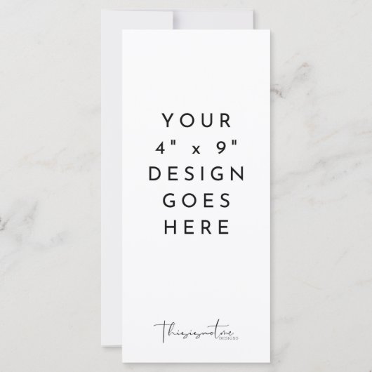 4x9-inch Sjabloon Menu programma (Achterkant)