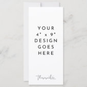 4x9-inch Sjabloon Menu programma (Voorkant)