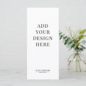 4x9" Menu Kaarten Custom Print (Staand voorkant)