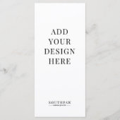 4x9" Menu Kaarten Custom Print (Voorkant)