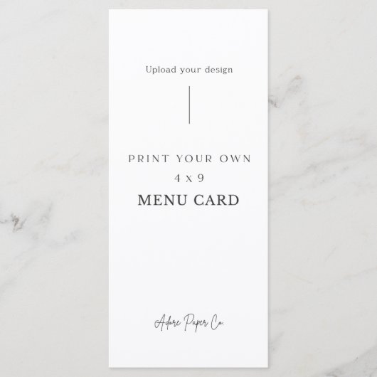 4x9 menu: upload je eigen afbeelding menu (Voorkant)