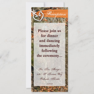 4x9 Ontvangkaart Deer Couple Doe Buck Camo Kaart