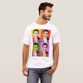 4x Barack Obama - T-shirt d'art de bruit (Devant entier)