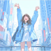 5万人達成記念シール seal｜寿司娘 GenerativeAI Sticker (Voorkant)