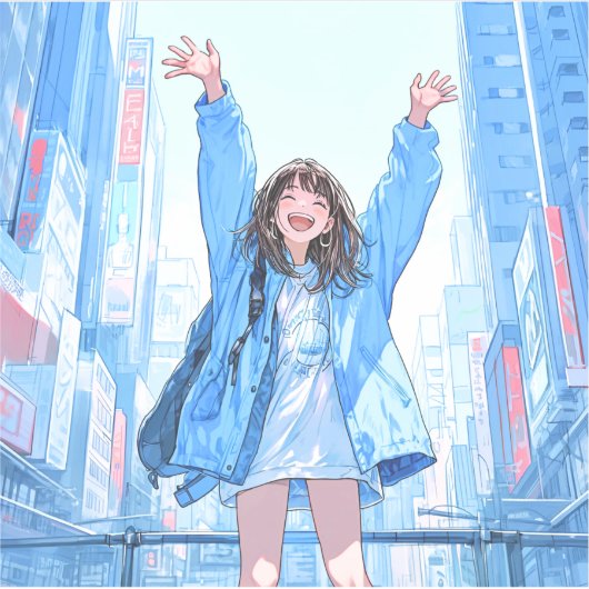 5万人達成記念シール seal｜寿司娘 GenerativeAI Sticker (Voorkant)