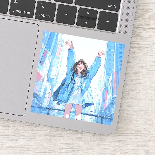 5万人達成記念シール seal｜寿司娘 GenerativeAI Sticker (Detail)