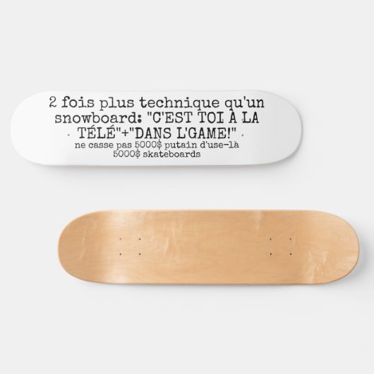 5000$ SKATEBOARD (Horizontaal)