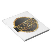 5000 VINDT GEOCACHING ACHIEVEMENT AWARD NOTITIEBLOK (Schuin)