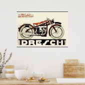 500 cc Franse  motorfiets Poster (Keuken)