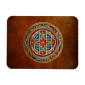 [500] Celtic Cross [Gold+Enamel] Magneet (Horizontaal)