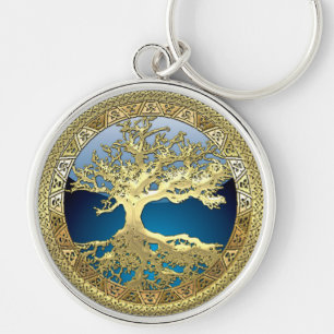 [500] Celtische boom of Life [Gold] Sleutelhanger