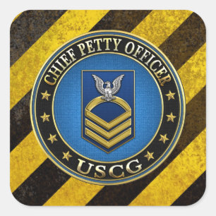 [500] CG: Hoofd onderofficier (CPO) Vierkante Sticker