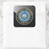 [500] CG: luitenant-commandant (LCDR) Vierkante Sticker (Tas)