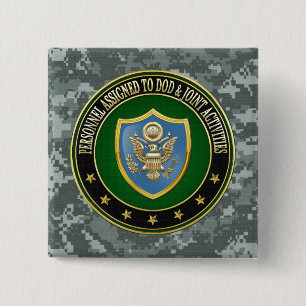 [500] DOD & Joint Activities CSIB Special Edition Vierkante Button 5,1 Cm
