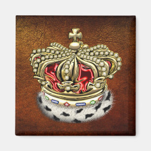 [500] Koninklijke Kroon Prince [King] [Fur+Gold][R Magneet