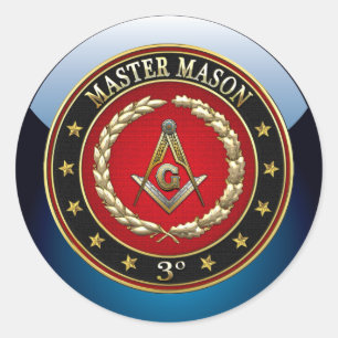 [500] Master Mason, derde graad [speciale editie] Ronde Sticker