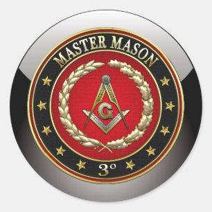 [500] Master Mason, derde graad [speciale editie] Ronde Sticker