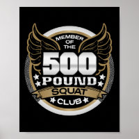 500 Pond Squat Club Voor Krachtatleet Gewichtheffe