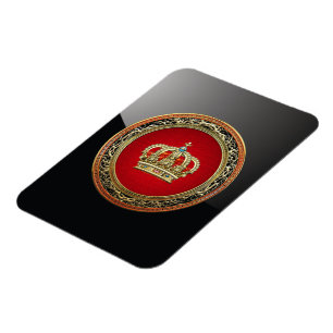 [500] Princess King-Queen Crown [Belg.Gold] Magneet