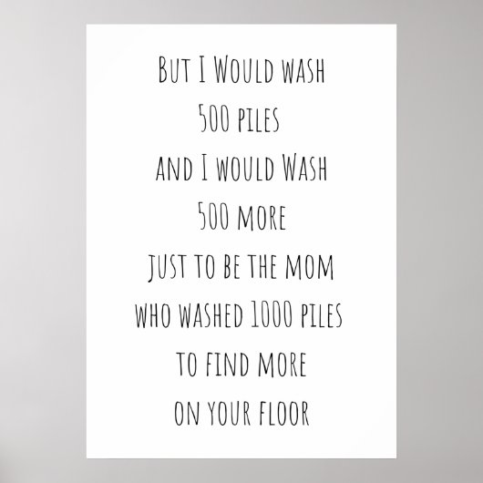 500 rijen wasgoed poster (Voorkant)