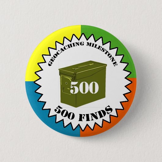 500 vindt de Button van de Mijlpaal (Voorkant)