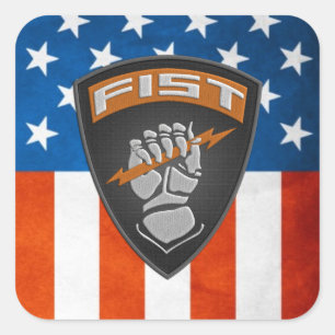 [500] Voorwaarnemer (FIST) [patch] Vierkante Sticker