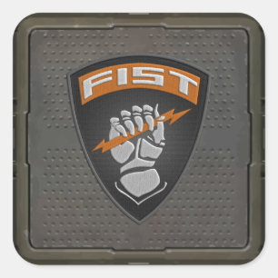 [500] Voorwaarnemer (FIST) [patch] Vierkante Sticker