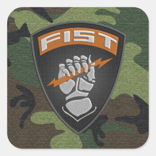 [500] Voorwaarnemer (FIST) [patch] Vierkante Sticker
