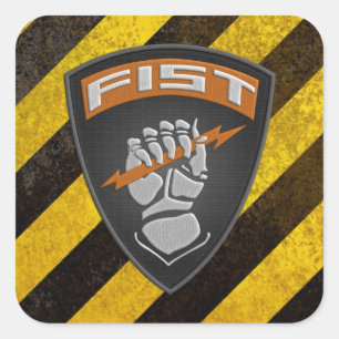 [500] Voorwaarnemer (FIST) [patch] Vierkante Sticker