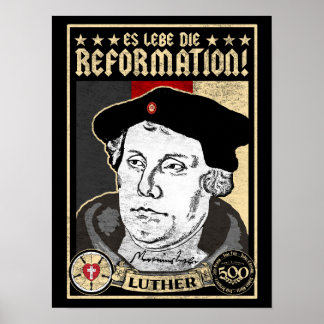 500e Jubileum Reformatie Luther Poster-Duits Poster