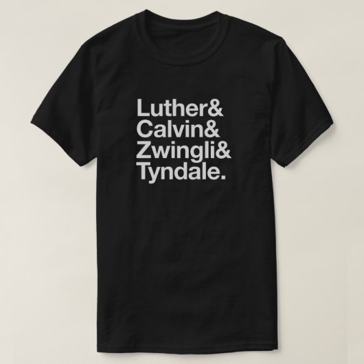 500e Jubileum Reformation Luther Calvin Shirt (Design voorkant)