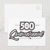 500ste Jubileum Briefkaart (Voorkant / Achterkant)