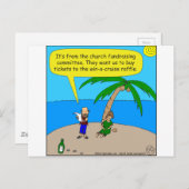 501 cartoon van de kabelgootsteen briefkaart (Voorkant / Achterkant)