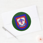 501e Infanteregelaar (Airborne) Flash Ronde Sticker (Envelop)