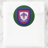 501e Infanteregelaar (Airborne) Flash Ronde Sticker (Tas)